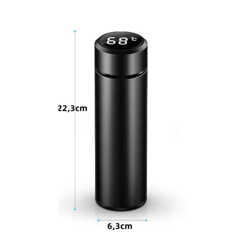 Garrafa Térmica com LED e Termômetro (500ml) - Preto 3