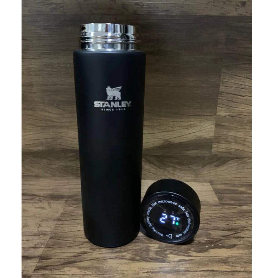 Garrafa Térmica com LED e Termômetro (500ml) - Preto 5