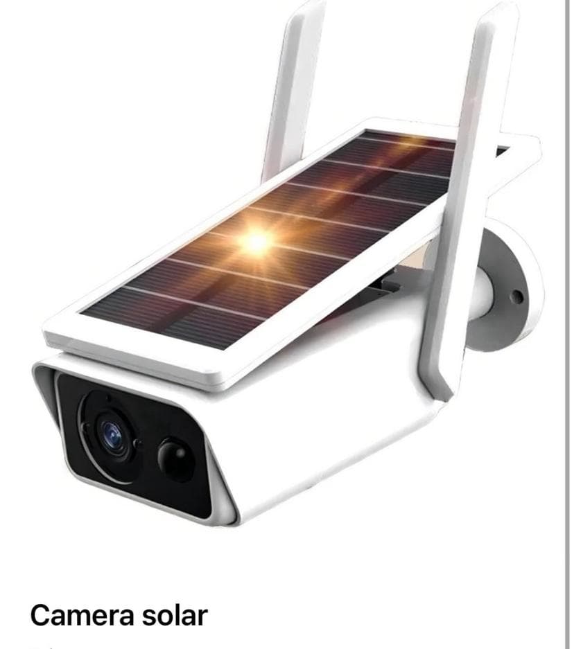 Câmera de Segurança p/ Exterior Recarregável com Luz Solar Wi-Fi FullHD Resistente a Água 2