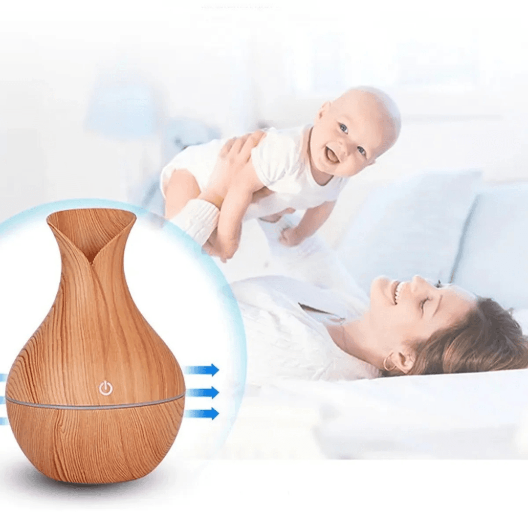 Umidificador de Ar com Difusor de Aromas e Iluminação Bivolt 10