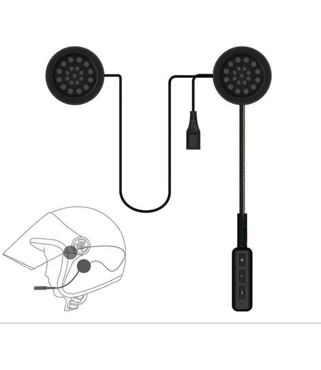 FONE OUVIDO CAPACETE MOTO sem Fio Bluetooth Hi-Fi Viva voz Gps Musicas