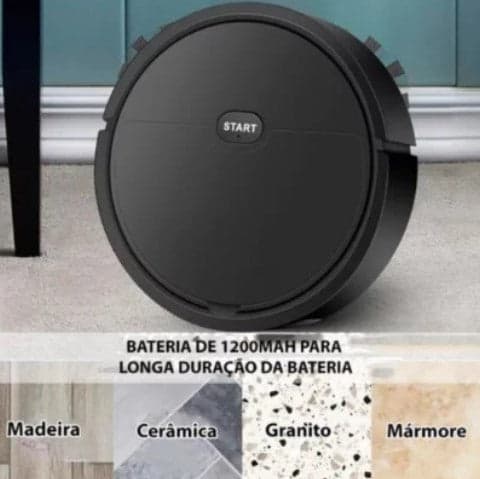 Robô Aspirador de Pó Recarregável 110v - (Branco) 5