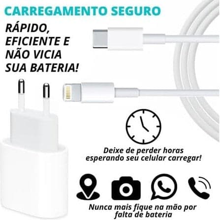 Conjunto de carregador Tipo lightning iphone 3