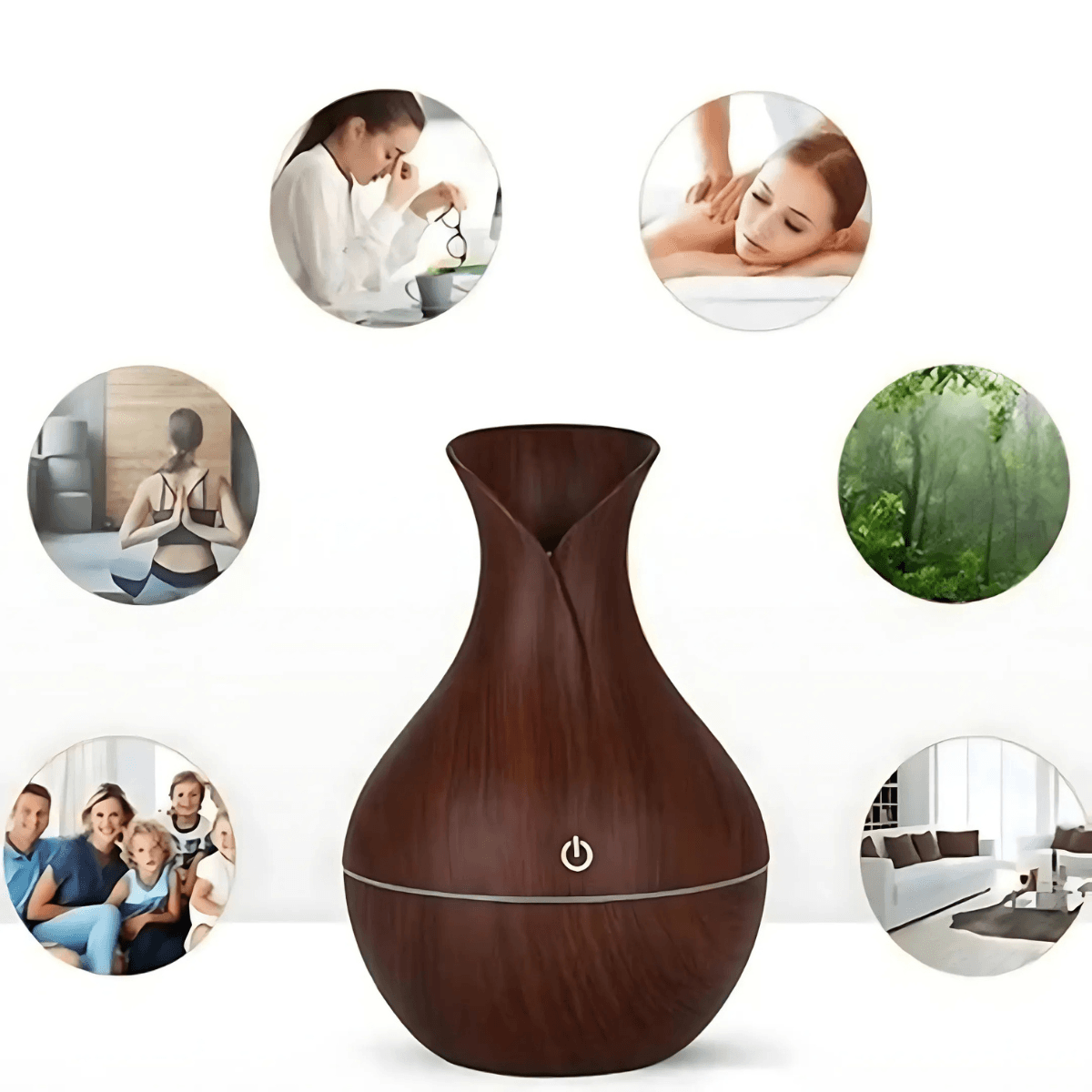 Umidificador de Ar com Difusor de Aromas e Iluminação Bivolt 4