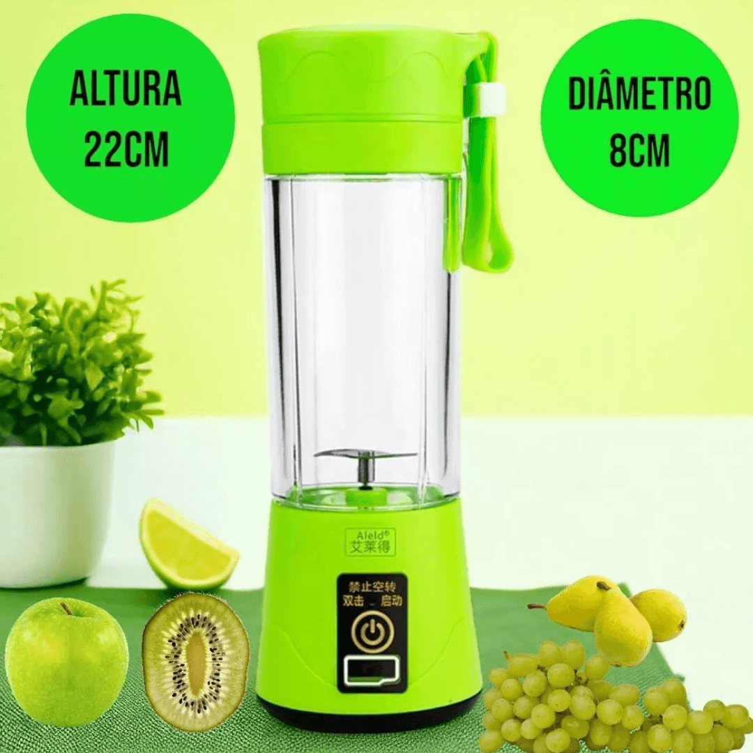 Mini Liquidificador Portátil Recarregável Bivolt - (Cores Sortidas) 5
